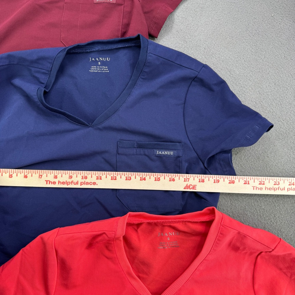 Lot of 3 Jaanuu Scrub Suits Women XS/S Multicolor Shirt Pants Medical Uniforms - Picture 8 of 16